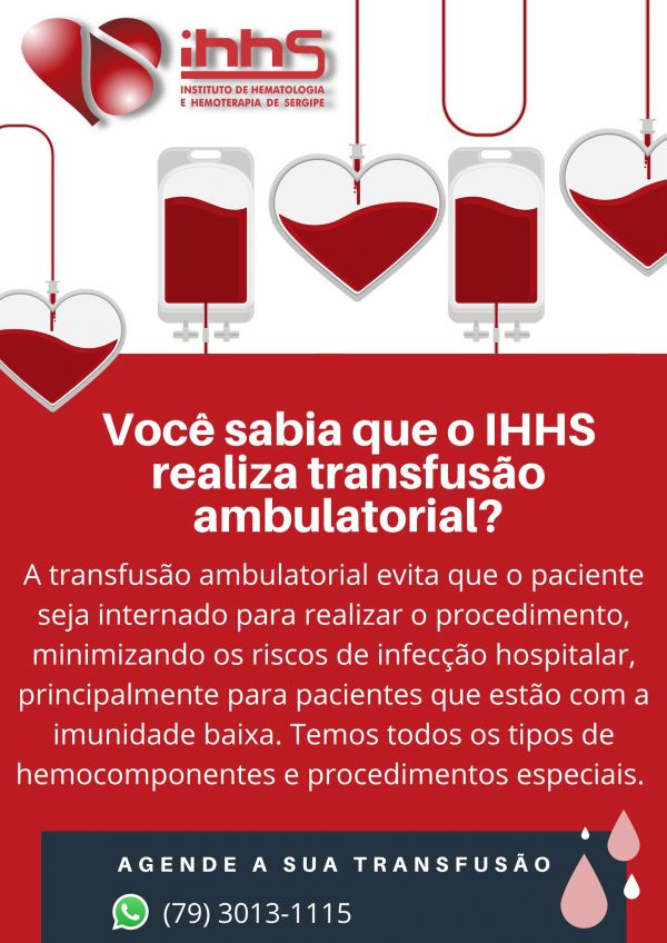 AGENDE A SUA TRANSFUSÃO AMBULATORIAL