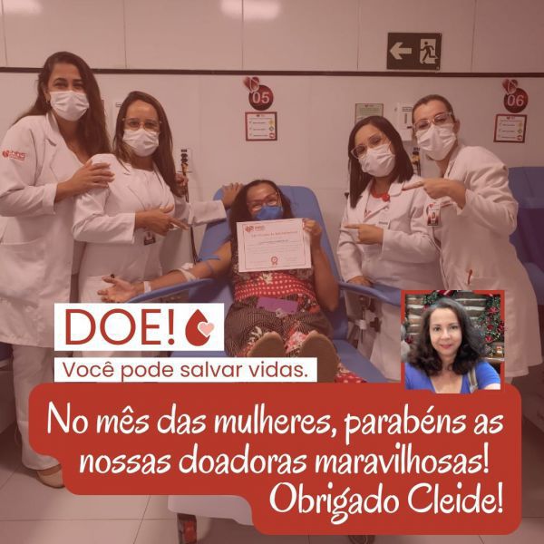 Março, mês das mulheres - Homenagem as doadoras de sangue