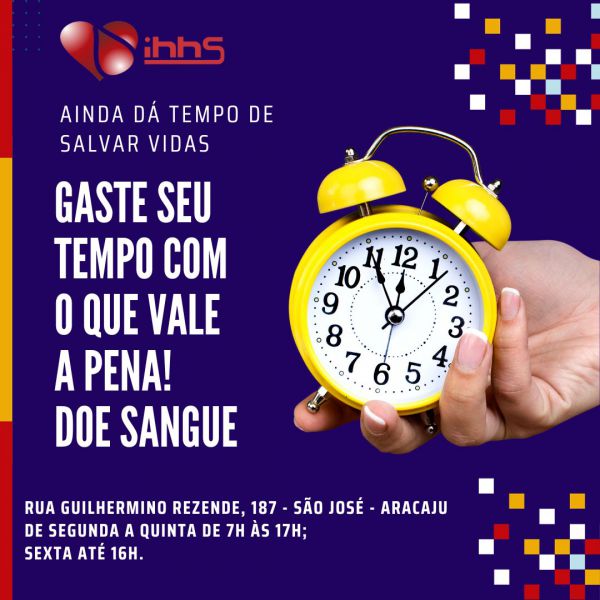 Ainda dá tempo de salvar vidas!